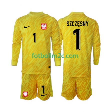 Fußballtrikots Polen Szczesny 1 Torwart Kinder Heim Trikotsatz 2024 Langarm Fußballtrikots Polen Szczesny 1 Torwart Kinder Heim Trikotsatz 2024 Langarm